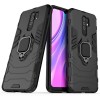 Xiaomi Redmi  9 Hybrid Shockproof Armor Case 360 Degree Metal Rotating Ring for Car Mount Holder BLACK (oem)
